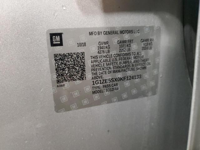 2019 CHEVROLET MALIBU PRE 1G1ZE5SX0KF124133