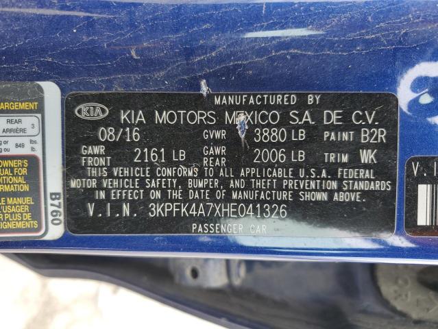 2017 KIA FORTE LX - 3KPFK4A7XHE041326