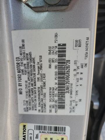 2016 LINCOLN MKZ 3LN6L2G90GR628728