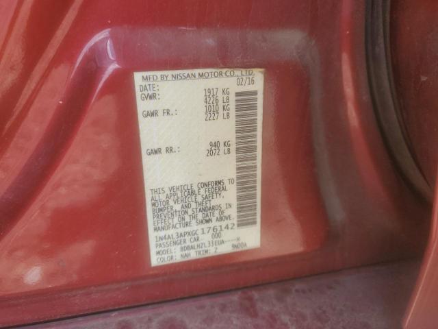 2016 NISSAN ALTIMA 2.5 - 1N4AL3APXGC176142