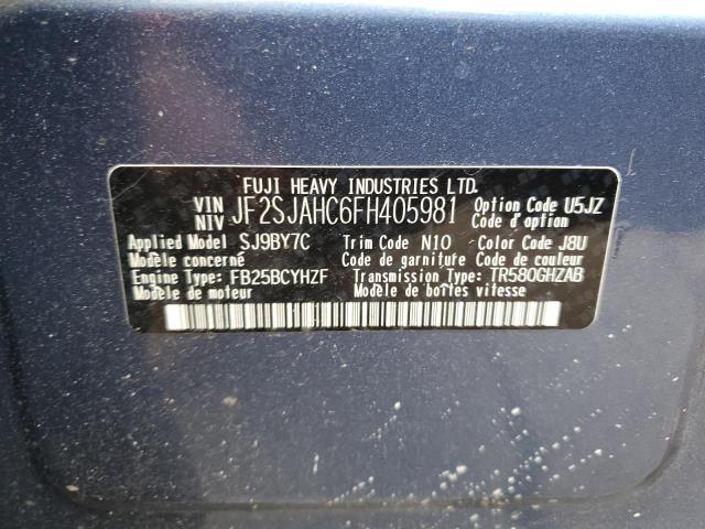 2015 SUBARU FORESTER 2 - JF2SJAHC6FH405981