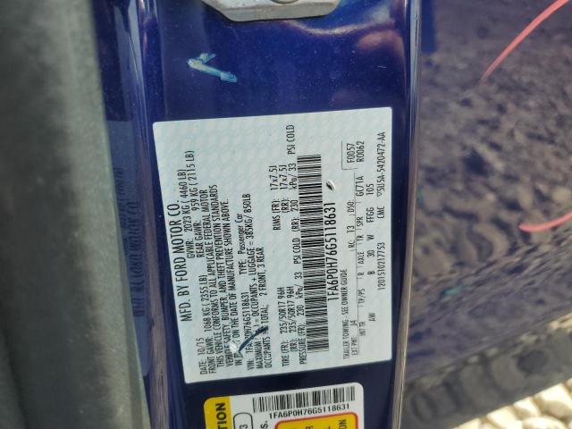 2016 FORD FUSION SE - 1FA6P0H76G5118631