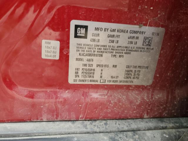 2015 BUICK ENCORE - KL4CJASB5FB107096