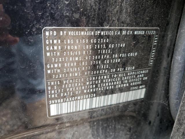 2023 VOLKSWAGEN TIGUAN S 3VVRB7AX0PM038326