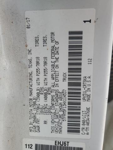 2017 TOYOTA TUNDRA DOU - 5TFRM5F13HX114537