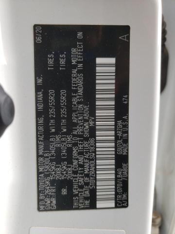 2020 TOYOTA HIGHLANDER - 5TDYZRAH0LS018386