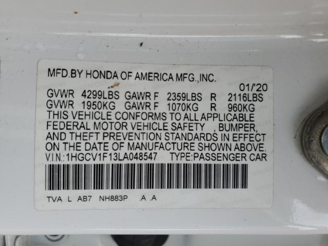 2020 HONDA ACCORD LX 1HGCV1F13LA048547