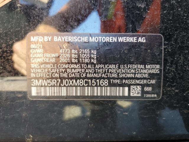 2021 BMW 330XI - 3MW5R7J0XM8C15168