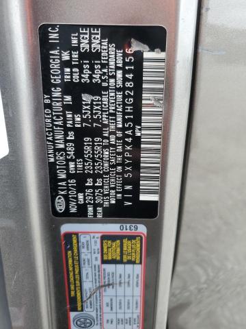 2017 KIA SORENTO SX - 5XYPK4A51HG284156