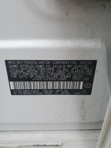 2016 LEXUS IS 350 JTHCE1D23G5012249