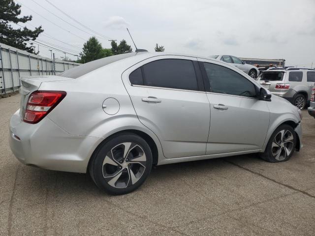 CHEVROLET SONIC PREM 2017 silver sedan 4d gas 1G1JF5SB0H4118139 photo #4