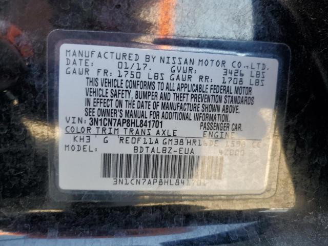 2017 NISSAN VERSA S - 3N1CN7AP8HL841701