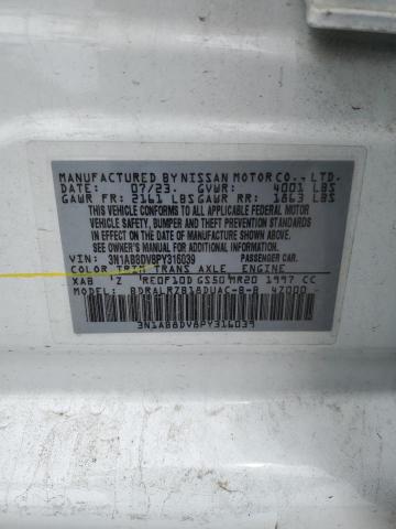 2023 NISSAN SENTRA SR 3N1AB8DV8PY316039