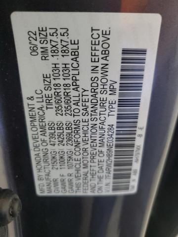 2022 HONDA CR-V EXL - 7FARW2H89NE034284