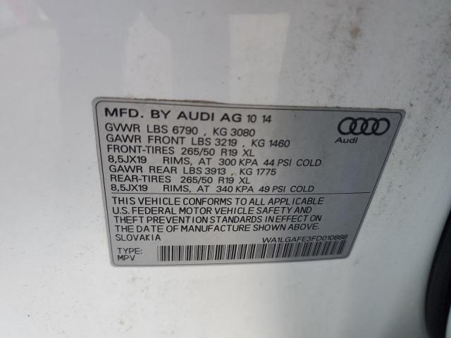 2015 AUDI Q7 PREMIUM WA1LGAFE3FD010888