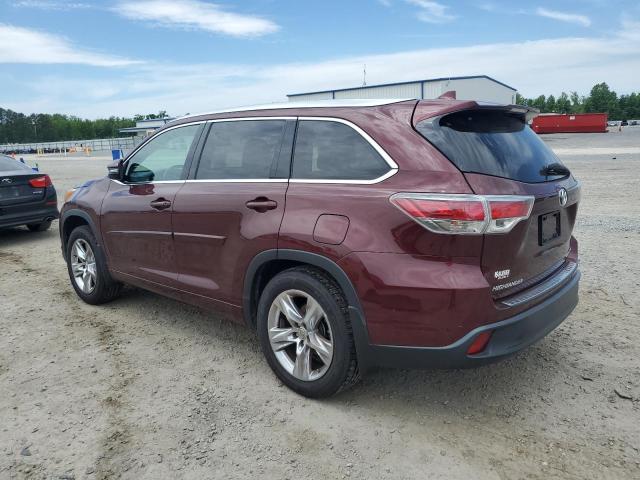 Vin: 5tddkrfh0fs175304, lot: 57234265, toyota highlander limited 20152