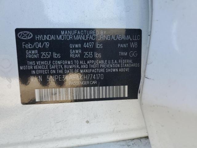 2019 HYUNDAI SONATA LIM 5NPE34AF6KH774170