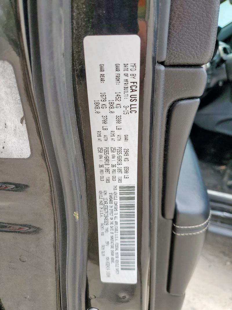 2015 JEEP GRAND CHER - 1C4RJEBG7FC848329