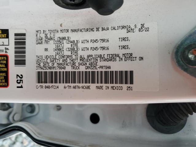 2022 TOYOTA TACOMA DOU - 3TMAZ5CN0NM179840