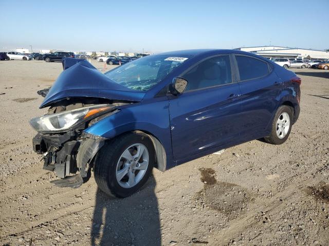 HYUNDAI ELANTRA SE 2015 blue  gas 5NPDH4AE3FH583168 photo #1