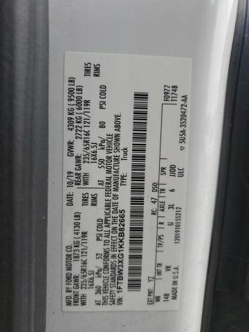 2019 FORD TRANSIT T- - 1FTBW3XG1KKB82665