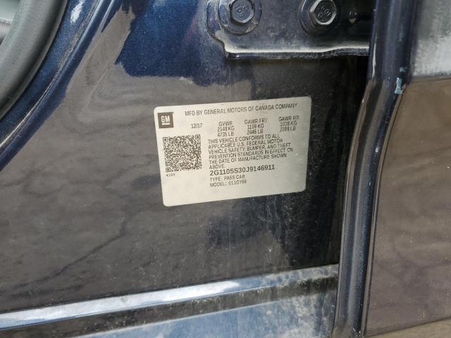 2018 CHEVROLET IMPALA LT 2G1105S30J9146911