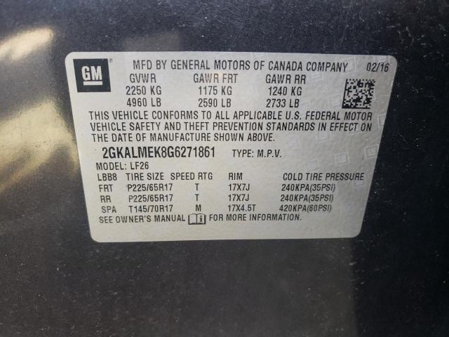 2016 GMC TERRAIN SL - 2GKALMEK8G6271861