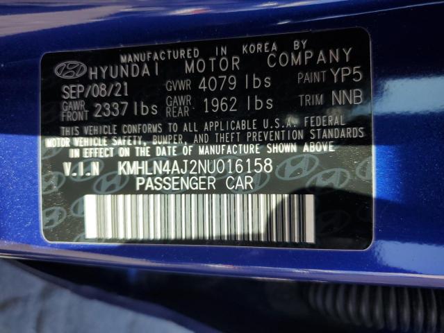 2022 HYUNDAI ELANTRA LI - KMHLN4AJ2NU016158