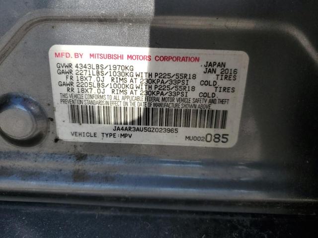 2016 MITSUBISHI OUTLANDER - JA4AR3AU5GZ023965