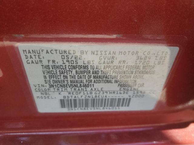 2022 NISSAN VERSA SV 3N1CN8EV5NL846011