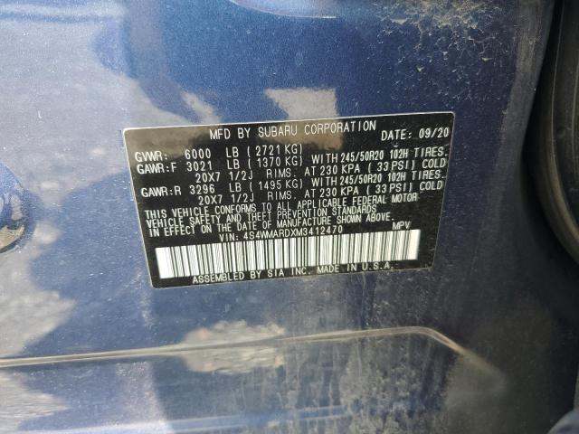 2021 SUBARU ASCENT TOU 4S4WMARDXM3412470