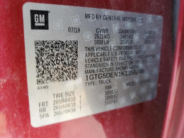 2019 GMC CANYON SLT 1GTG5DEN1K1355249