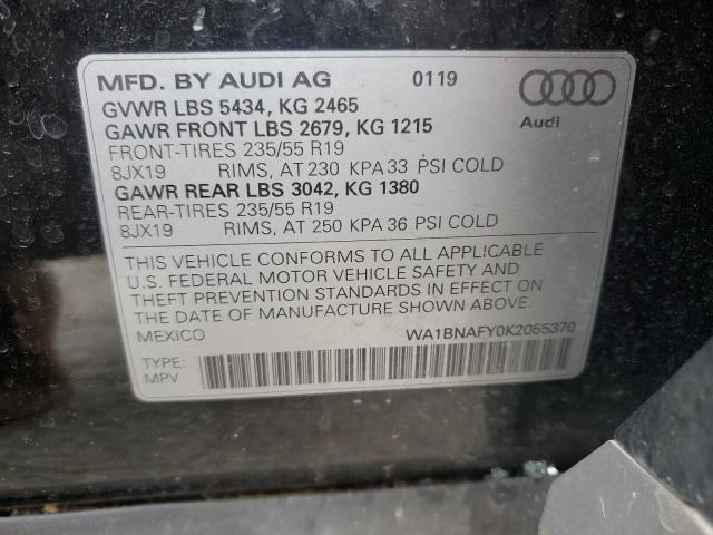 2019 AUDI Q5 PREMIUM - WA1BNAFY0K2055370