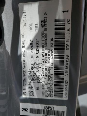 2018 TOYOTA TACOMA DOU - 5TFCZ5AN7JX124074