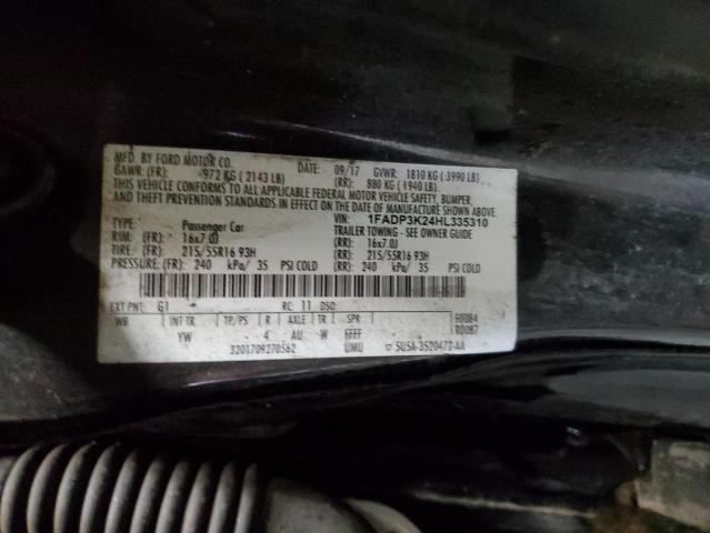 2017 FORD FOCUS SE - 1FADP3K24HL335310