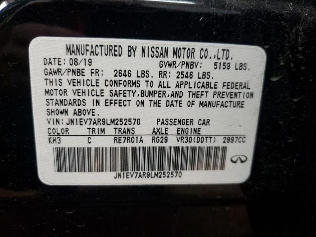 2020 INFINITI Q50 PURE JN1EV7AR9LM252570