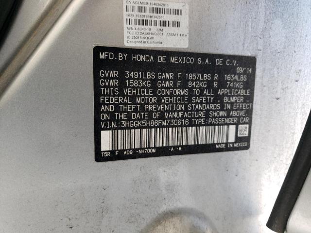 2015 HONDA FIT EX - 3HGGK5H86FM730616