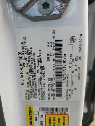 2015 FORD FUSION SE - 1FA6P0H77F5105336