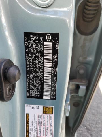 2016 TOYOTA PRIUS - JTDKBRFU1G3008182