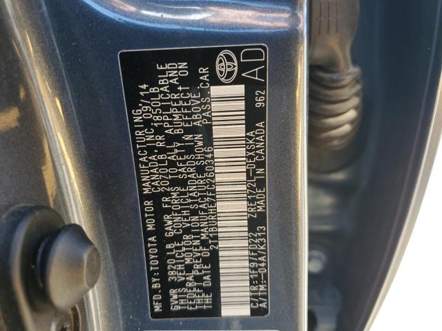 2015 TOYOTA COROLLA L - 2T1BURHE7FC260346