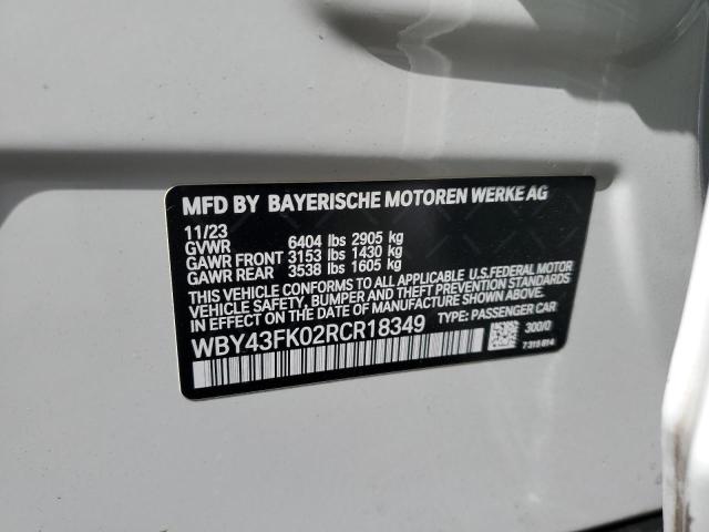 2024 BMW I5 M60 WBY43FK02RCR18349