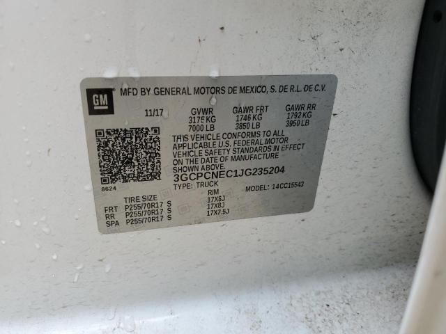2018 CHEVROLET 1500 SILVE - 3GCPCNEC1JG235204