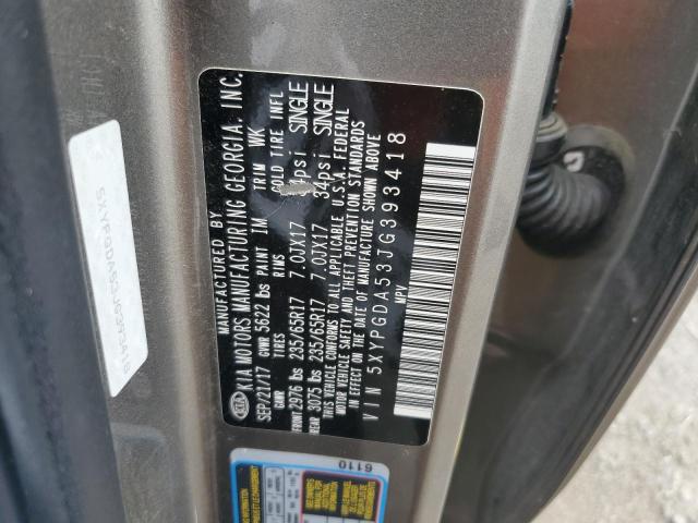 2018 KIA SORENTO LX 5XYPGDA53JG393418