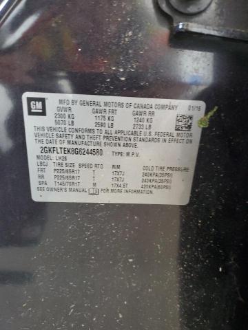 2016 GMC TERRAIN SL - 2GKFLTEK8G6244580