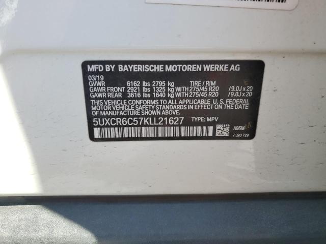 2019 BMW X5 XDRIVE4 - 5UXCR6C57KLL21627