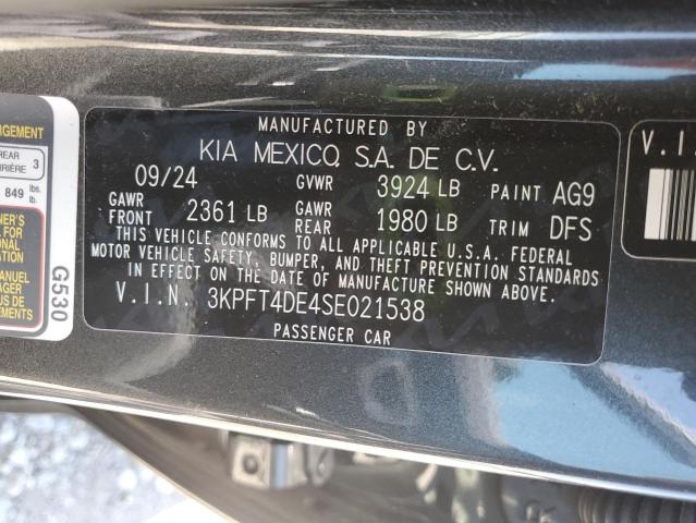 2025 KIA K4 LX 3KPFT4DE4SE021538