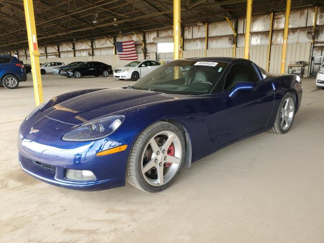 CHEVROLET CORVETTE 2007 blue coupe gas 1G1YY26U775110955 photo #1
