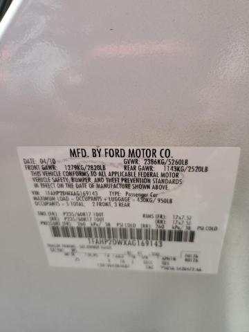 2010 FORD TAURUS SE - 1FAHP2DWXAG169143