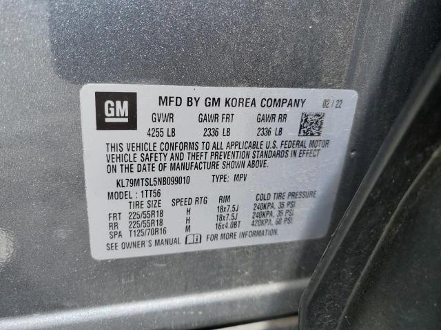 2022 CHEVROLET TRAILBLAZE - KL79MTSL5NB099010
