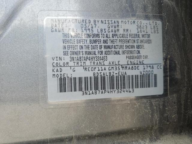 2017 NISSAN SENTRA S - 3N1AB7AP4HY324463